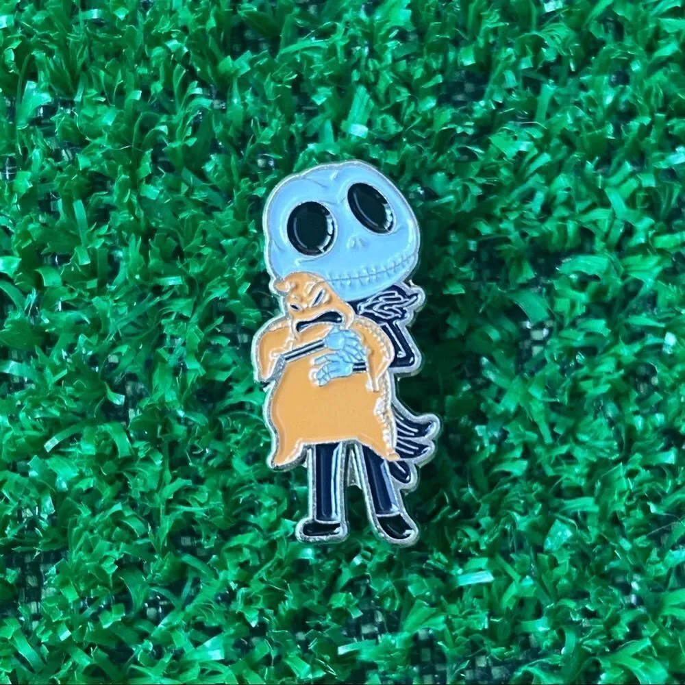 Jack & Oogie Boogie Enamel Pin/ Brooch